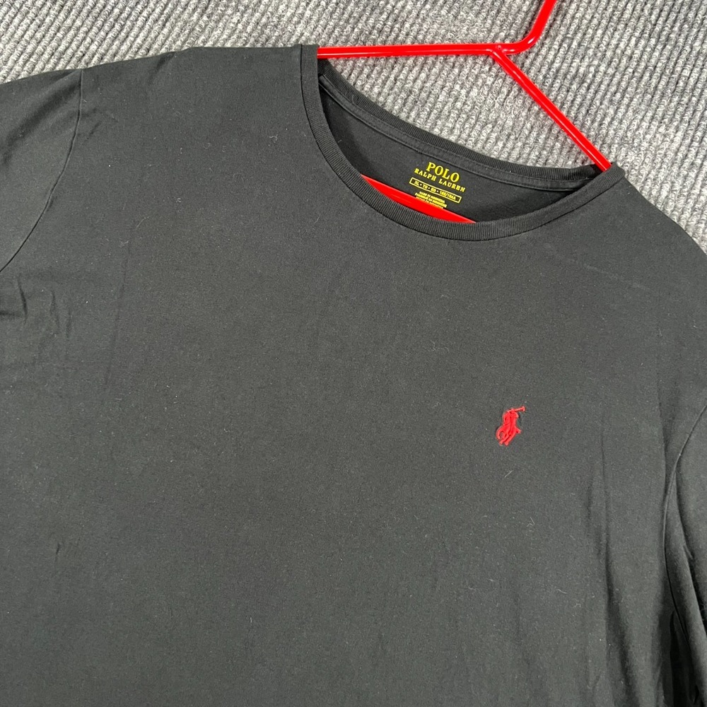 Polo Ralph Lauren Shirt Mens XL Extra Large Black Short Sleeve Crew Comfort